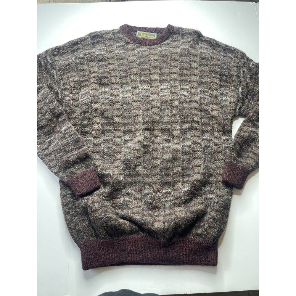 Alpaca Wool Sweater Men Sz XL Brown Peru Unlimited 100% Alpaca WoolMade In Peru